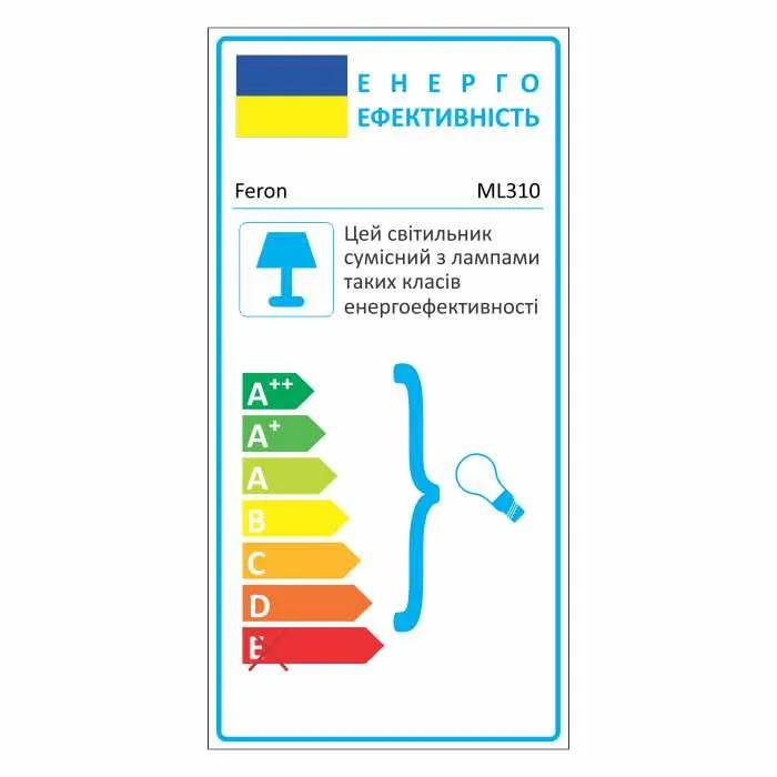 Накладной поворотный светильник Feron ML310 под лампу черный - 351370