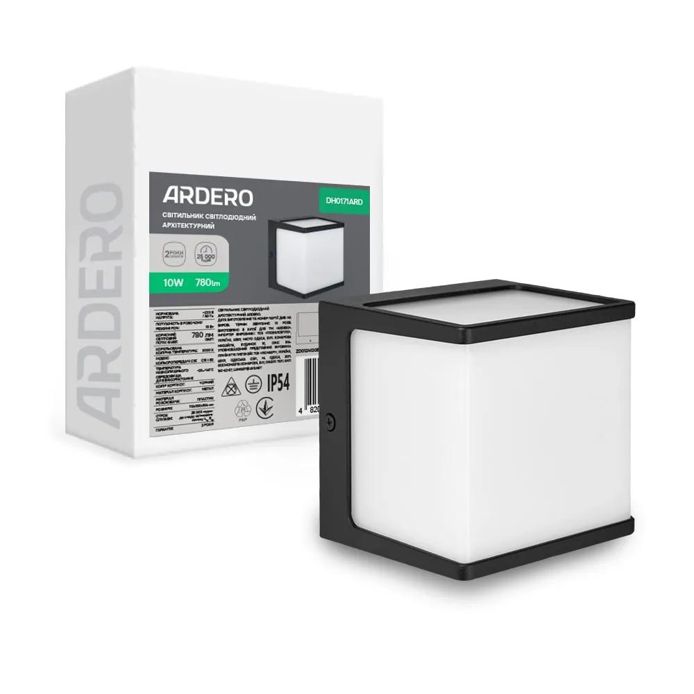 Архітектурний світлодіодний накладний світильник Ardero DH0171ARD CUBE 10Вт 3000K чорний - 619681751