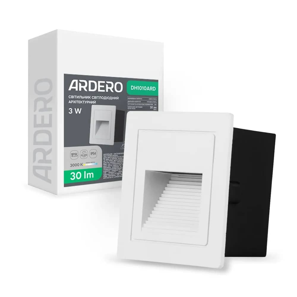 Архітектурний світлодіодний накладний світильник Ardero DH1010ARD LEVEL 3Вт 3000K білий - 352063