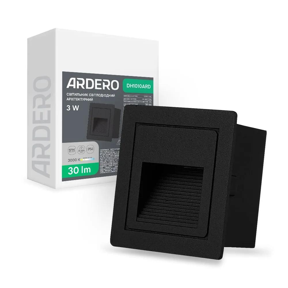 Архітектурний світлодіодний накладний світильник Ardero DH1010ARD LEVEL 3Вт 3000K чорний - 499398810