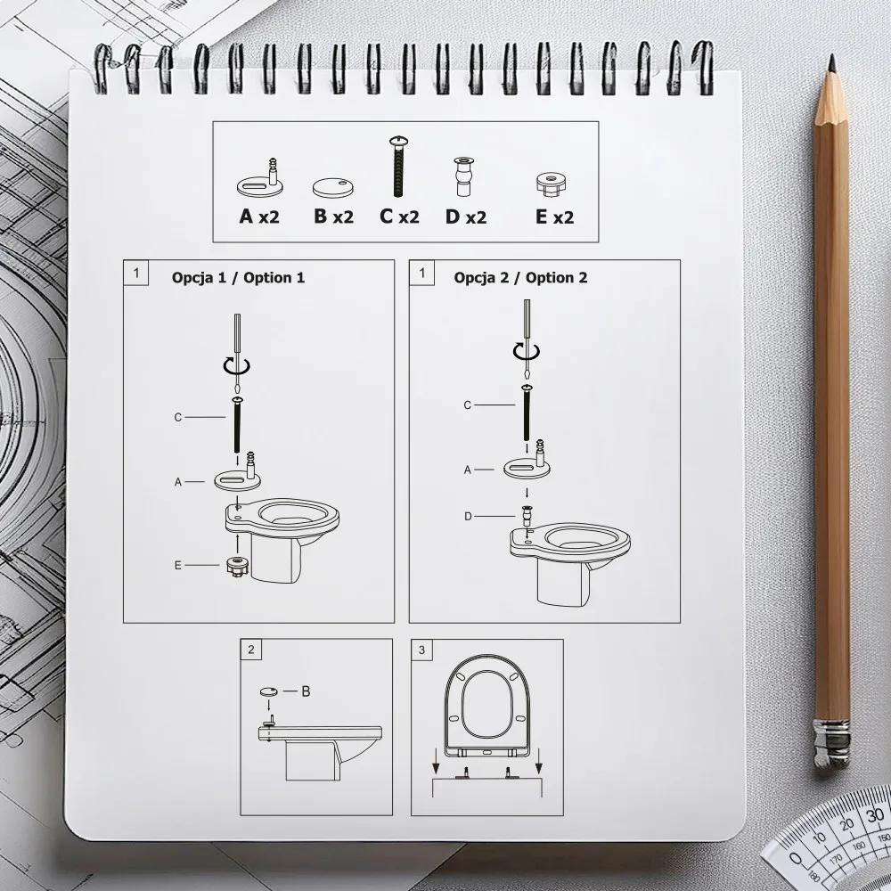 Кришка для унітазу Medelin, ТМ AWD Interior Польща AWD02181873 - 352223