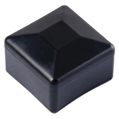 Заглушка наружная, квадратная, пластик, черный 40x40 уп 1 шт snapt - 354237