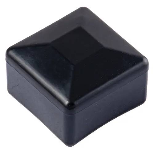 Заглушка зовнішня, квадратна, пластик, чорний 60x60 уп 5 шт snapt - 354258