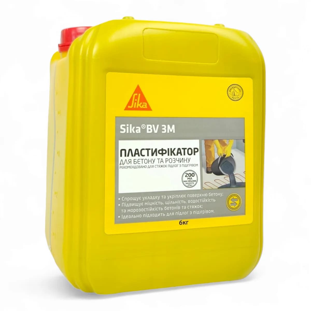 Пластифікатор бетону Sika BV3M для теплих підлог, 10 кг (361791558) - 354565