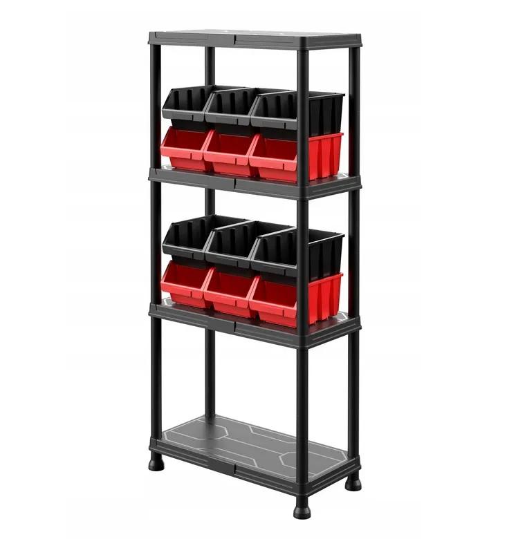 Стеллаж для мастерской, 600x300x1340, REGULAR Shelving System SET2, Z262602PG001, QBRICK - 355287