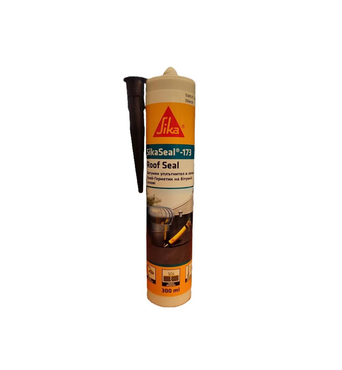 Герметик покрівельний SikaSeal-173 Roof Seal чорний атмосферостійкий (513764371) - 355329