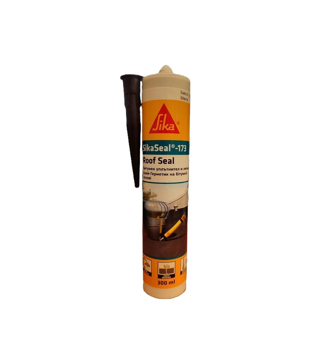 Герметик покрівельний SikaSeal-173 Roof Seal чорний атмосферостійкий (513764371) - 355329