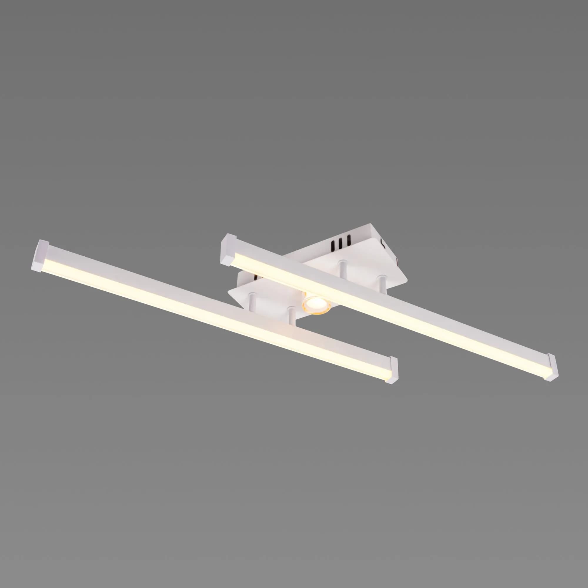 Люстра стельова світлодіодна VALESO 2 плафони LED 20W Білий Золото Сталь Акрил YH1310/2 - 870637369