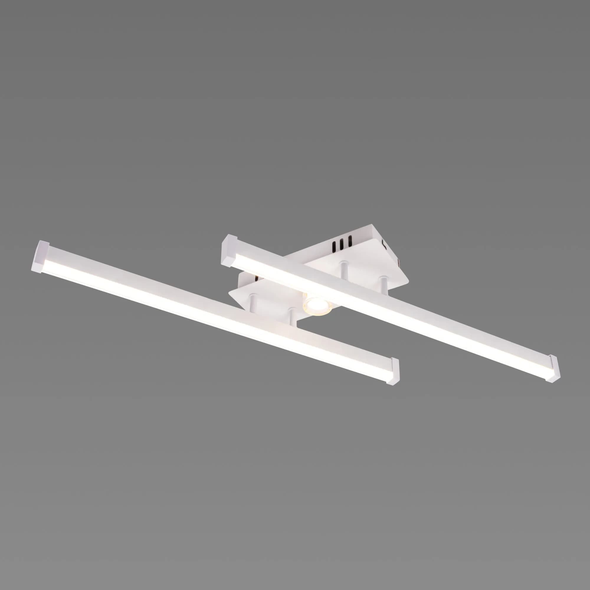 Люстра стельова світлодіодна VALESO 2 плафони LED 20W Білий Золото Сталь Акрил YH1310/2 - 870637369