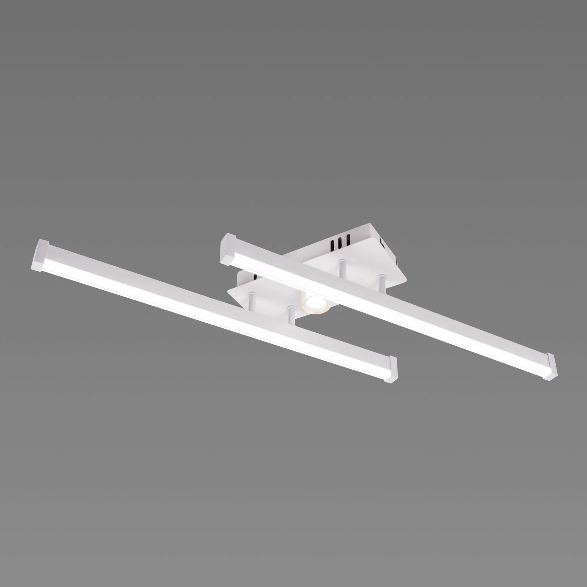 Люстра стельова світлодіодна VALESO 2 плафони LED 20W Білий Золото Сталь Акрил YH1310/2 - 870637369