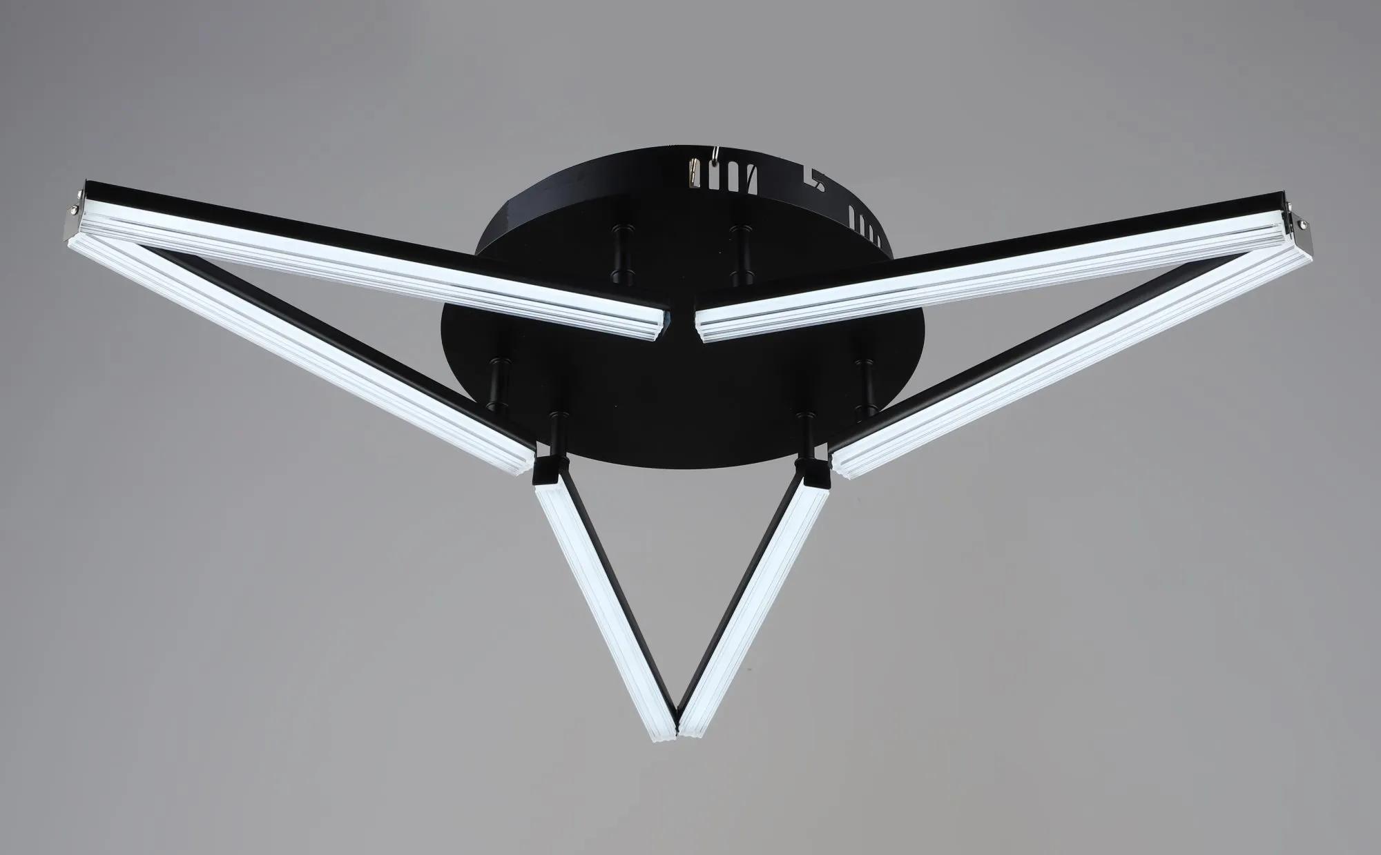 Люстра стельова світлодіодна VALESO YH1324/6 BK, LED 36W, Чорний - 356311