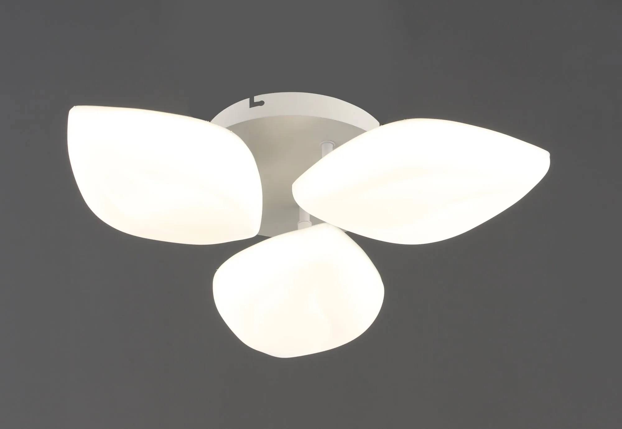 Люстра стельова світлодіодна VALESO 3 плафони LED 36W Білий Сталь Акрил 3000K+6500K YH1411/3 - 356319