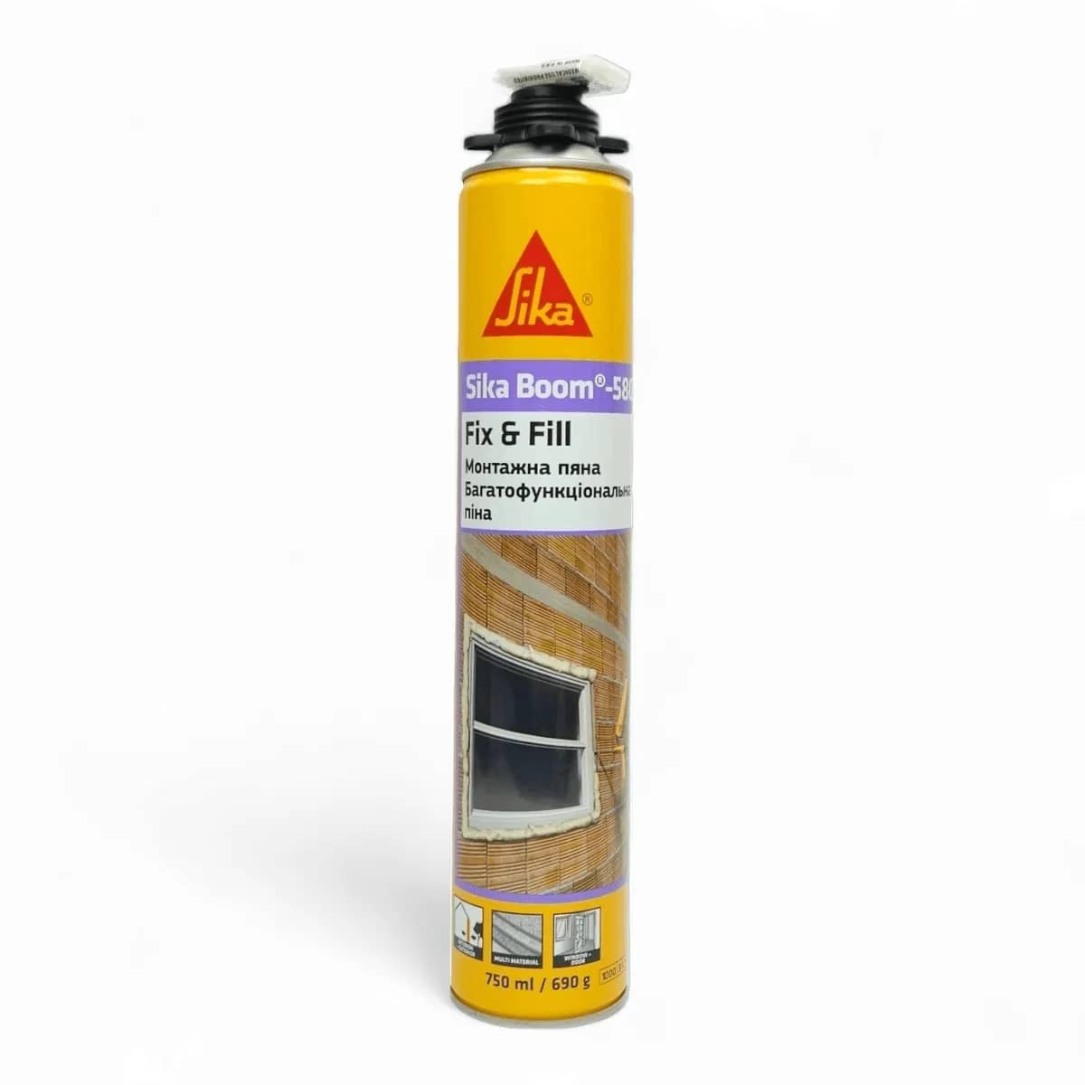 Пена монтажная Sika Boom-580 Fix&Fill всесезонная 750 мл (074254675) - 356458