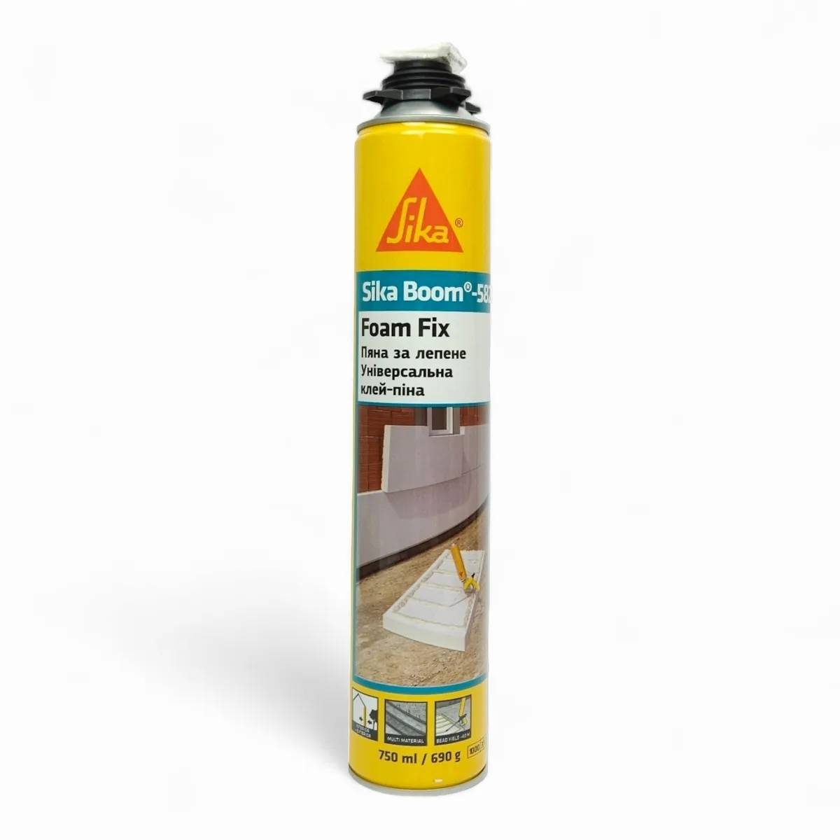 Пена-клей Sika Boom-582 Foam Fix всесезонная 750 мл (982290347) - 356459