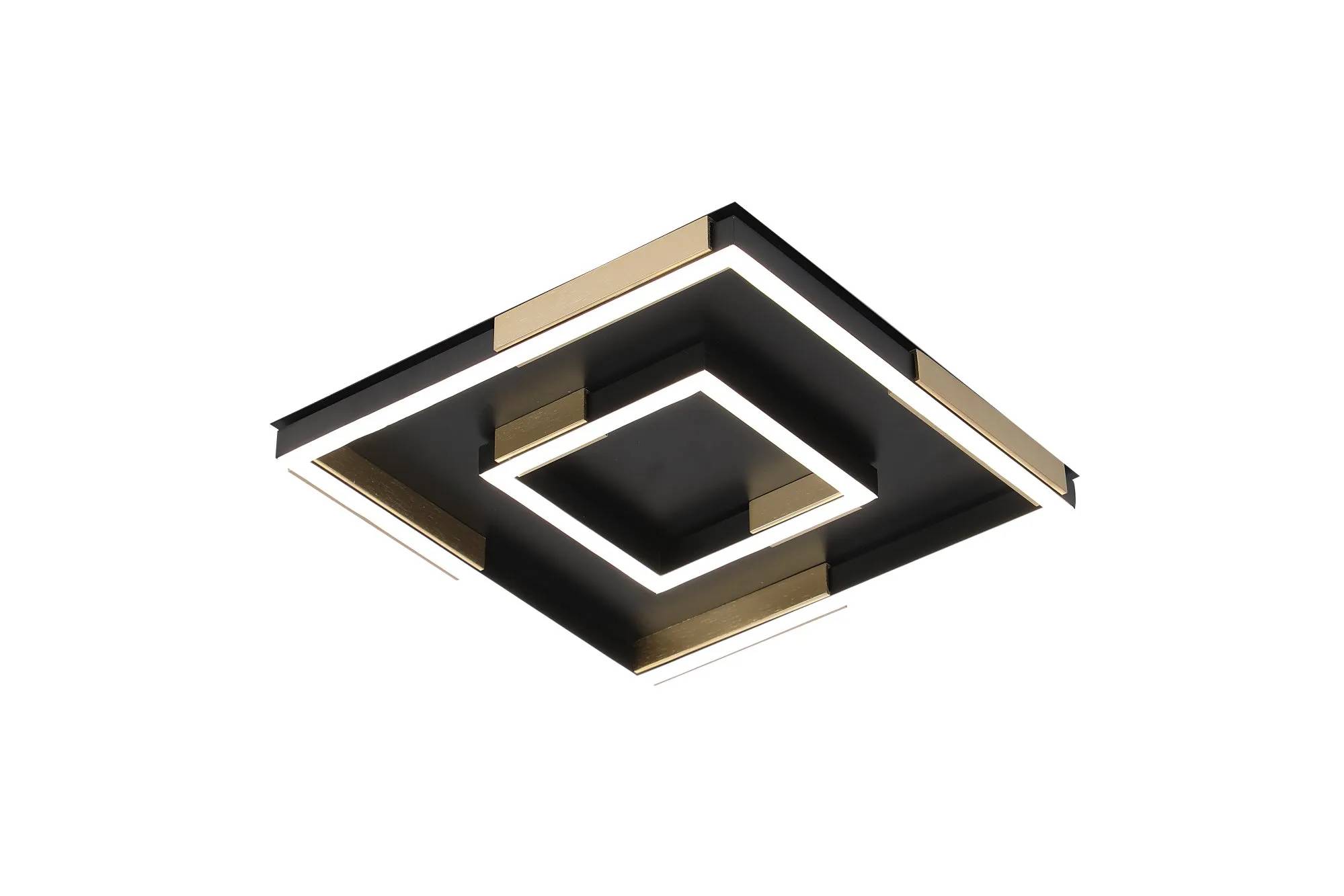 Люстра стельова VALESO 3437/300 чорна+ золотом, LED 68W - 358118