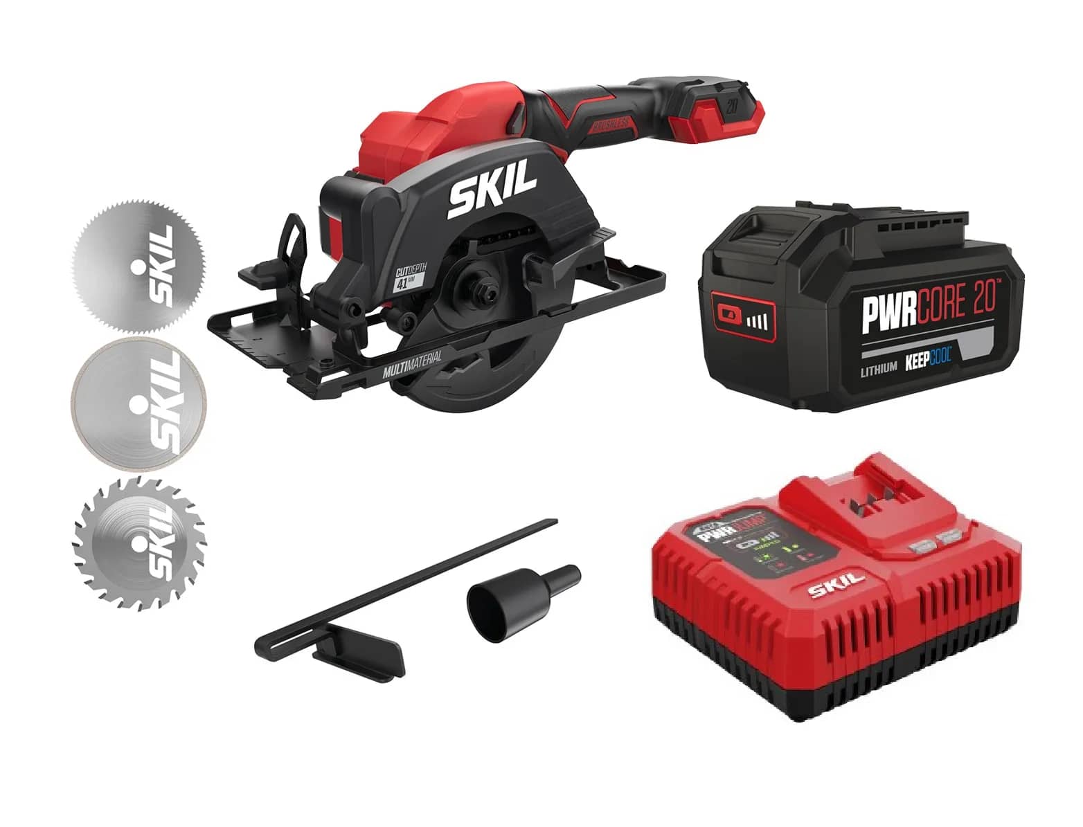 Пила циркулярная бесщеточная аккумуляторная, SKIL 3540 CA Compact + аккумулятор 4,0 Ah + зарядное устройство SW1E3540CA+BC1E3111AA 11071600205 промо-комплект - 358318