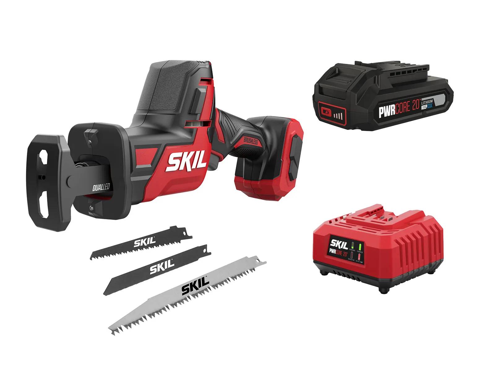 Пила сабельная аккумуляторная бесщеточная, SKIL 3475 CA Compact + энергокомплект 3110 АА 11071800202 (аккумулятор 2,5 Ah, зарядное устройство) промо-комплект - 358939
