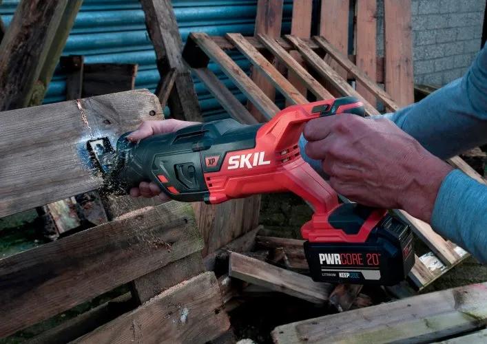 Пила сабельная аккумуляторная бесщеточная, SKIL 3480 CB XP + аккумулятор 4,0 Ah + зарядное устройство SW1E3480CB+BC1E3111AA 11071800305 промо-комплект - 971556143