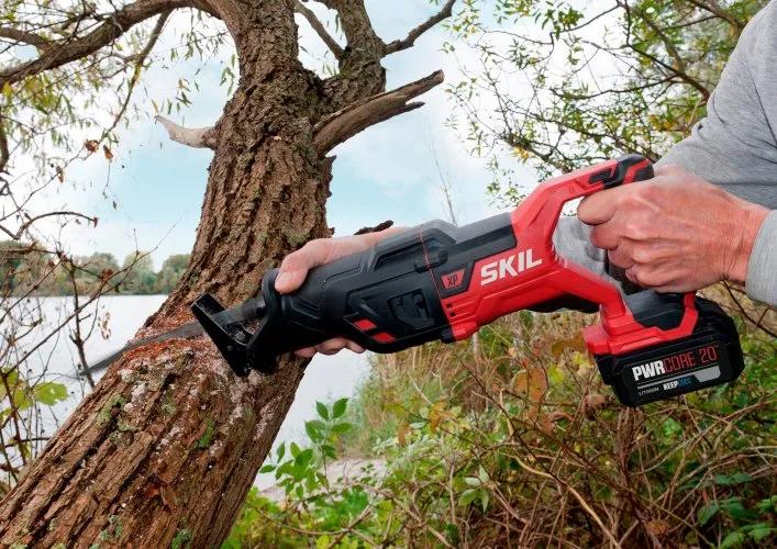 Пила сабельная аккумуляторная бесщеточная, SKIL 3480 CB XP + аккумулятор 4,0 Ah + зарядное устройство SW1E3480CB+BC1E3111AA 11071800305 промо-комплект - 971556143