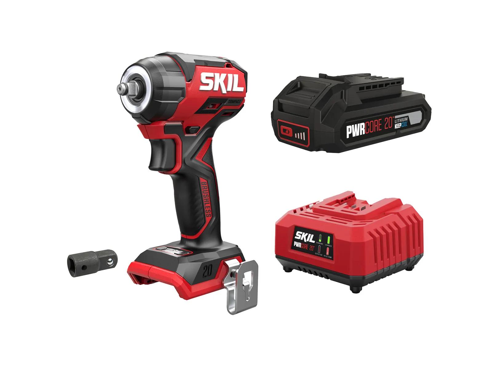 Гайковерт акумуляторний безщітковий ударний, SKIL 3265 CA Compact + енергокомплект 3110 АА 11071900102 (акумулятор 2,5 Ah, зарядний пристрій) промо-комплект - 538653446