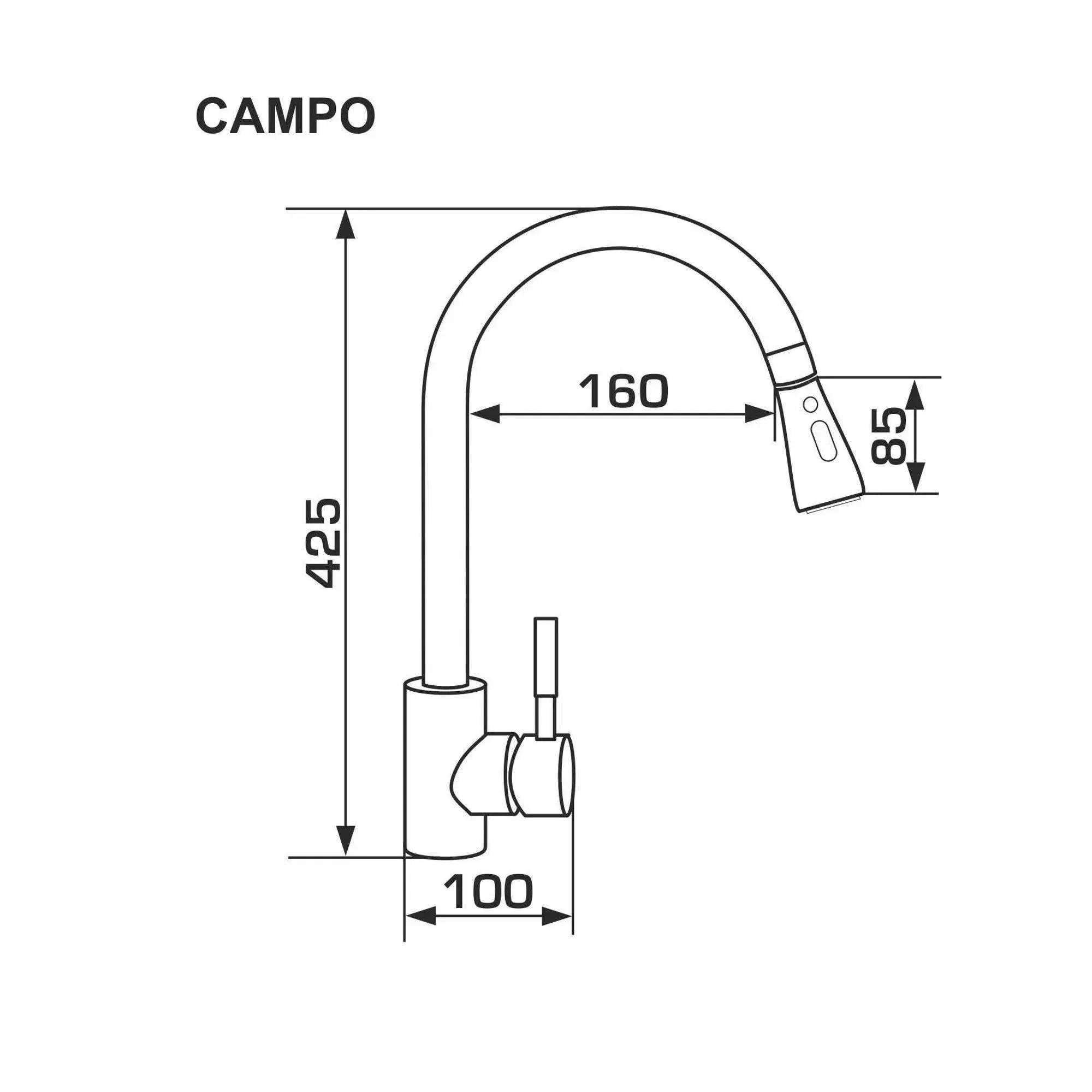 Змішувач GRANADO Campo Marron - 359529