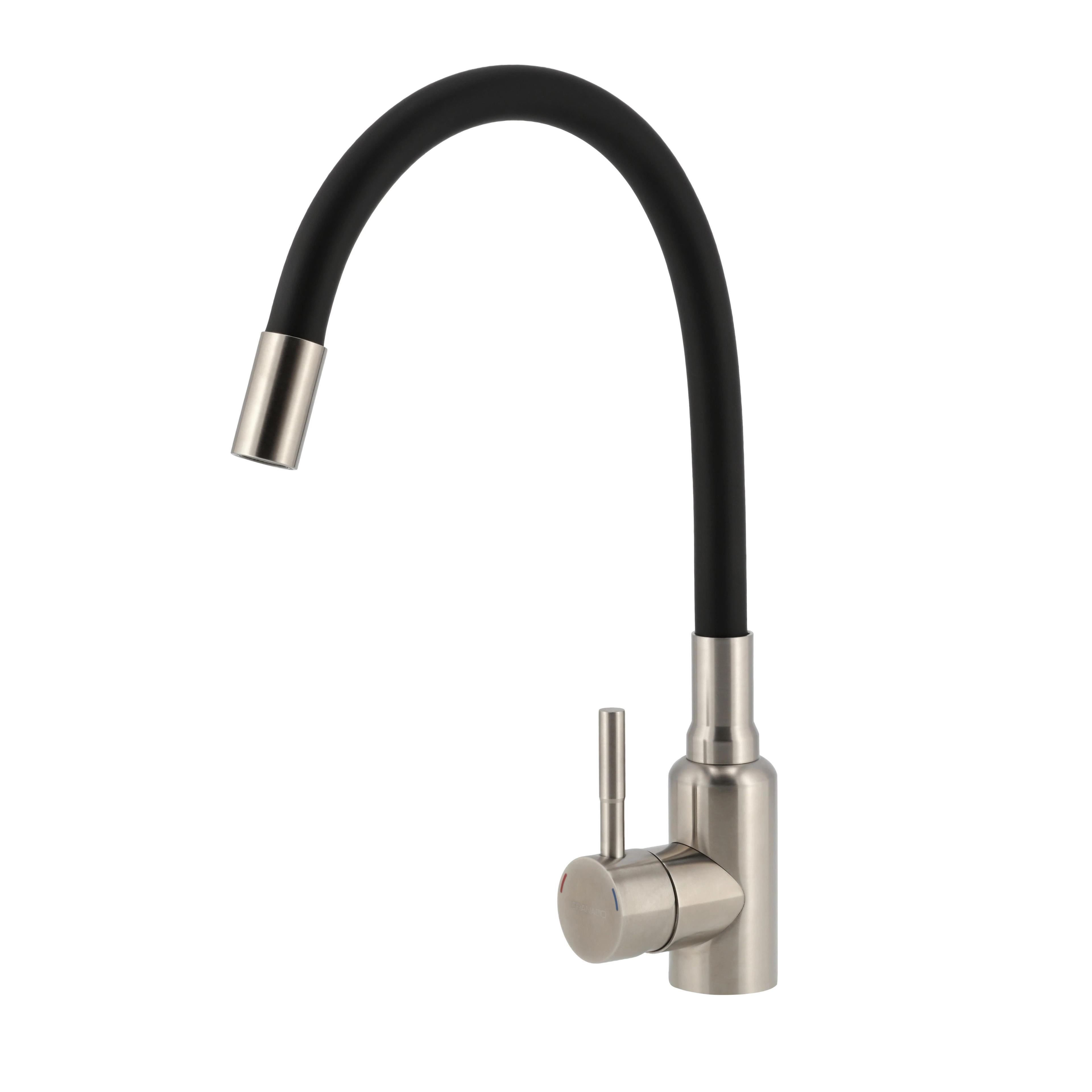 Змішувач GRANADO Burela inox (black) - 359655