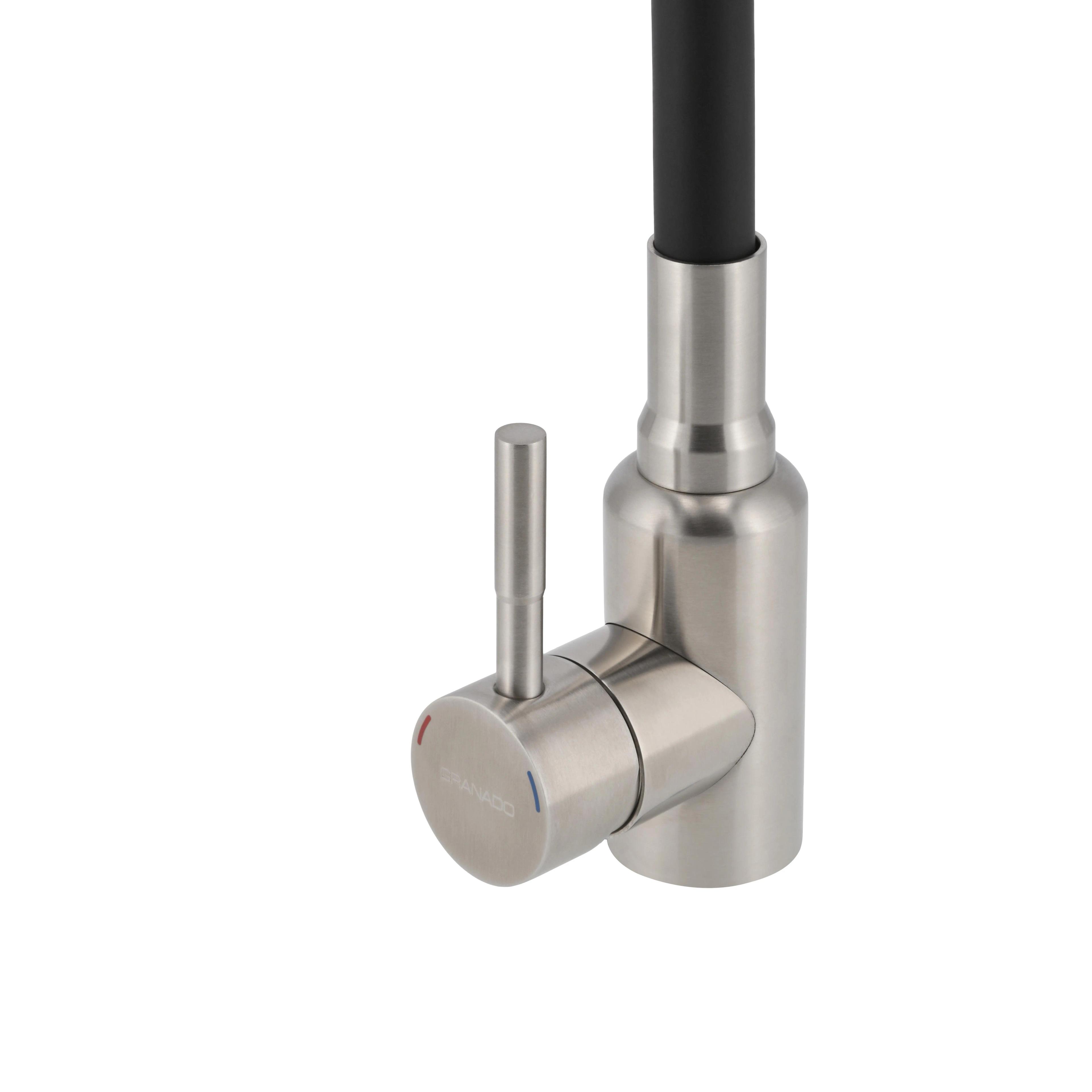 Змішувач GRANADO Burela inox (black) - 359657
