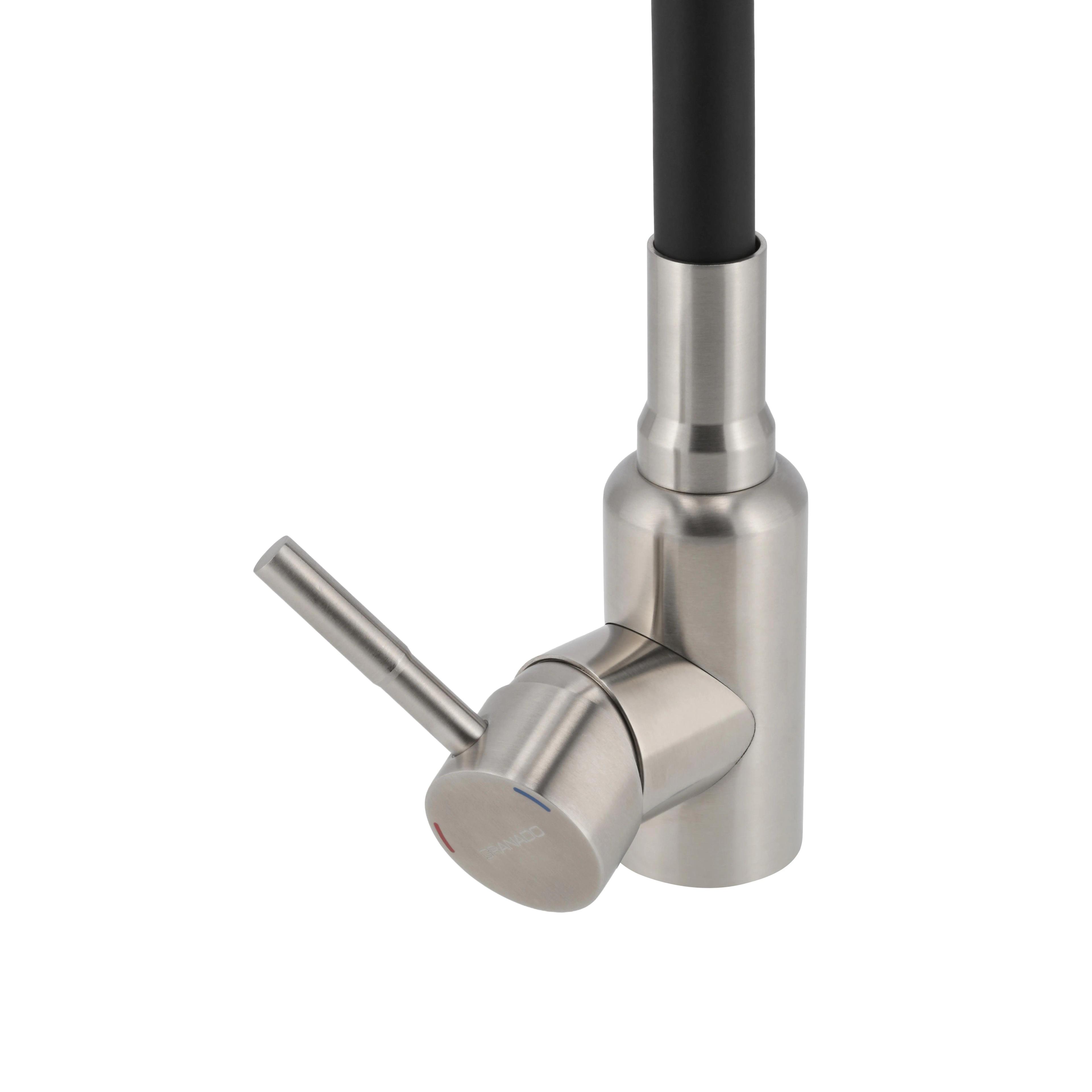 Змішувач GRANADO Burela inox (black) - 359658