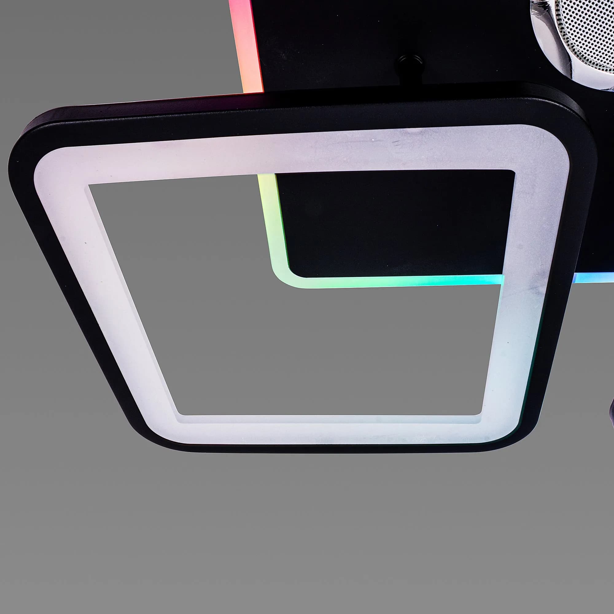 Потолочная светодиодная люстра с музыкальной колонкой и RGB-подсветкой для гостиной и спальни VALESO YZD1268 Черная - 787458614