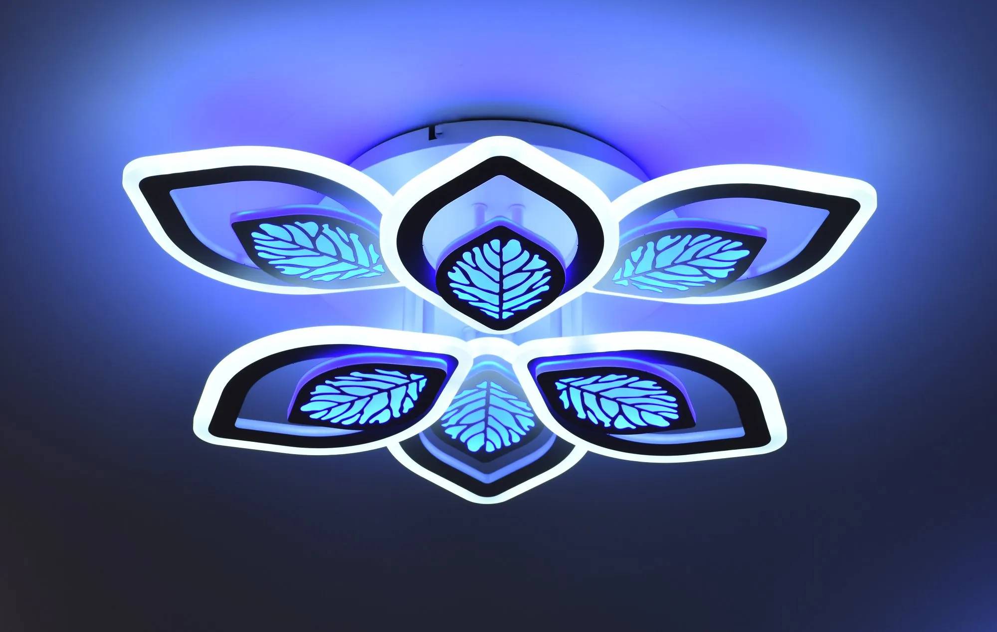 Люстра стельова VALESO 55602/3+3 біла, LED - 360161