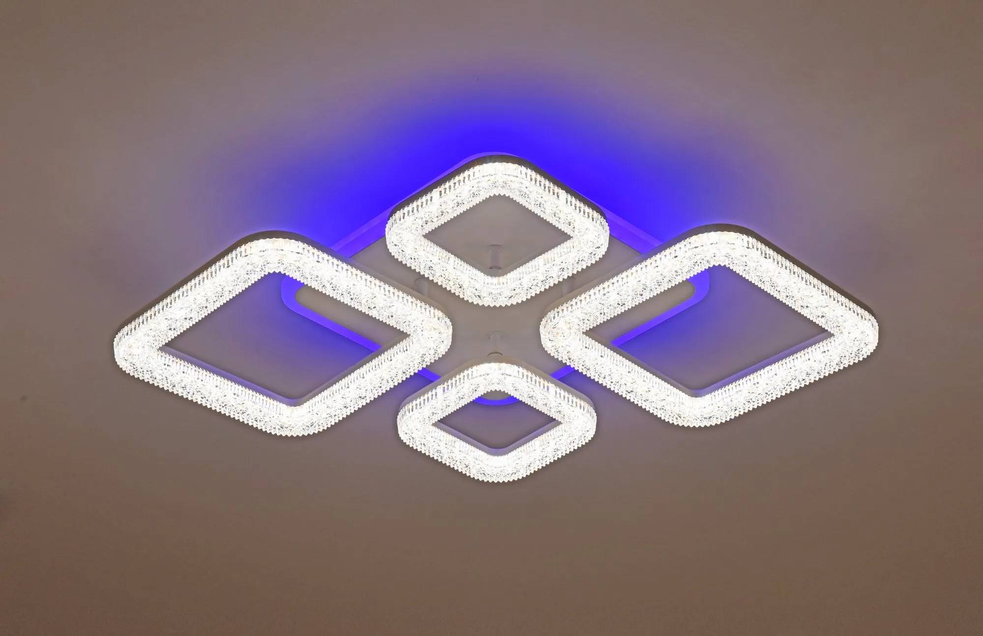 Люстра стельова VALESO 55737/2+2 біла, LED 104W - 360167
