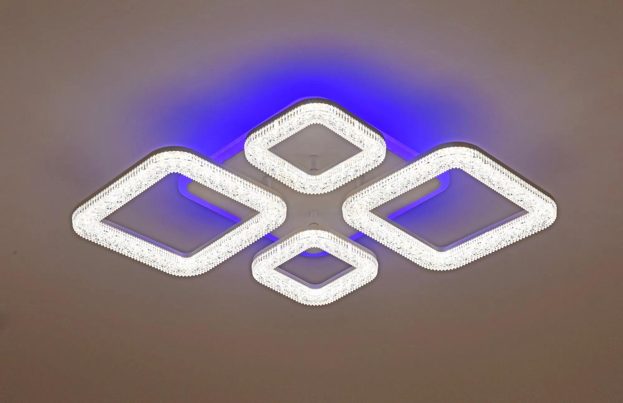 Люстра стельова VALESO 55737/2+2 біла, LED 104W - 360167