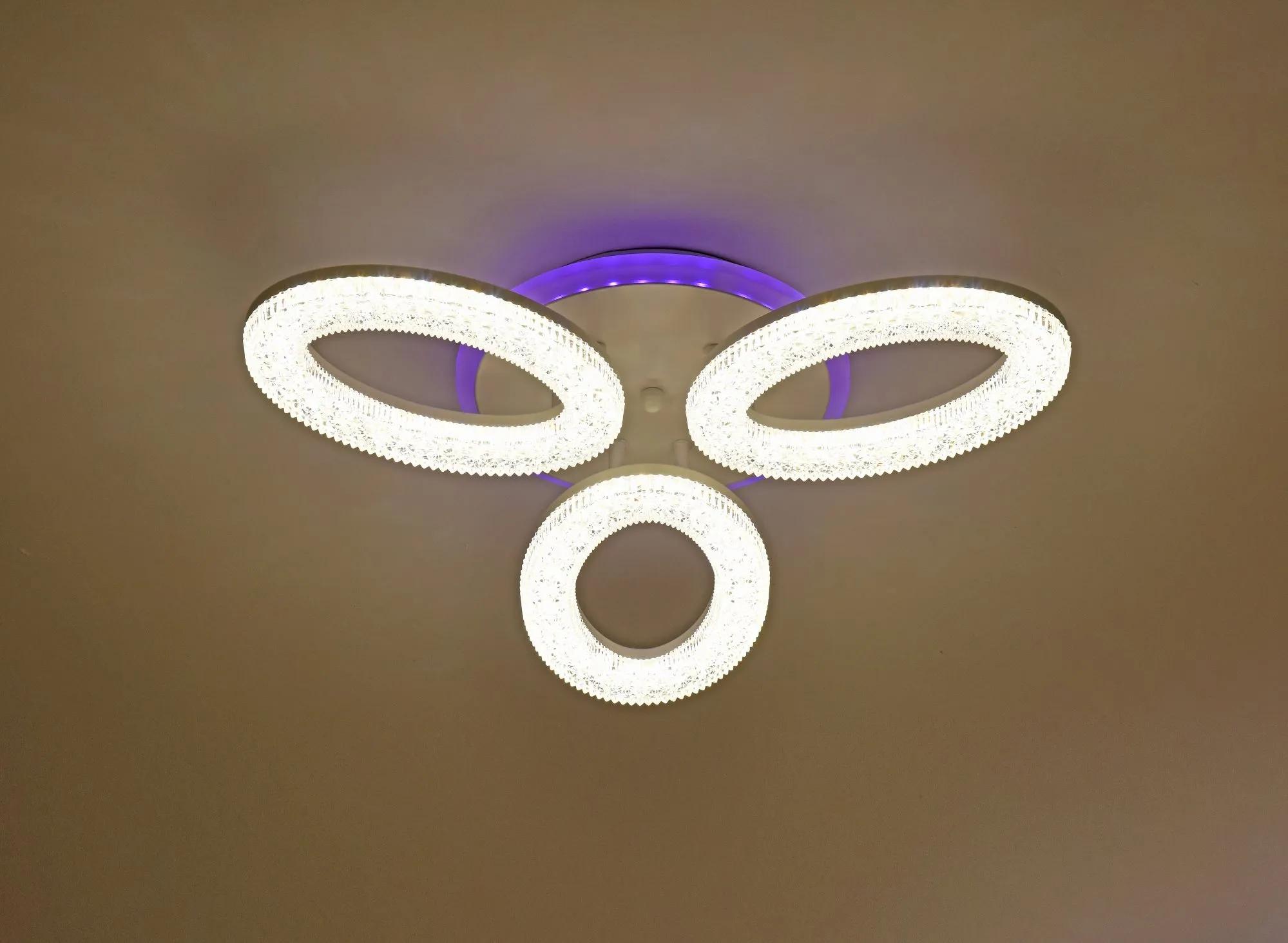 Люстра стельова VALESO 55739/3 біла, LED 72W - 360168