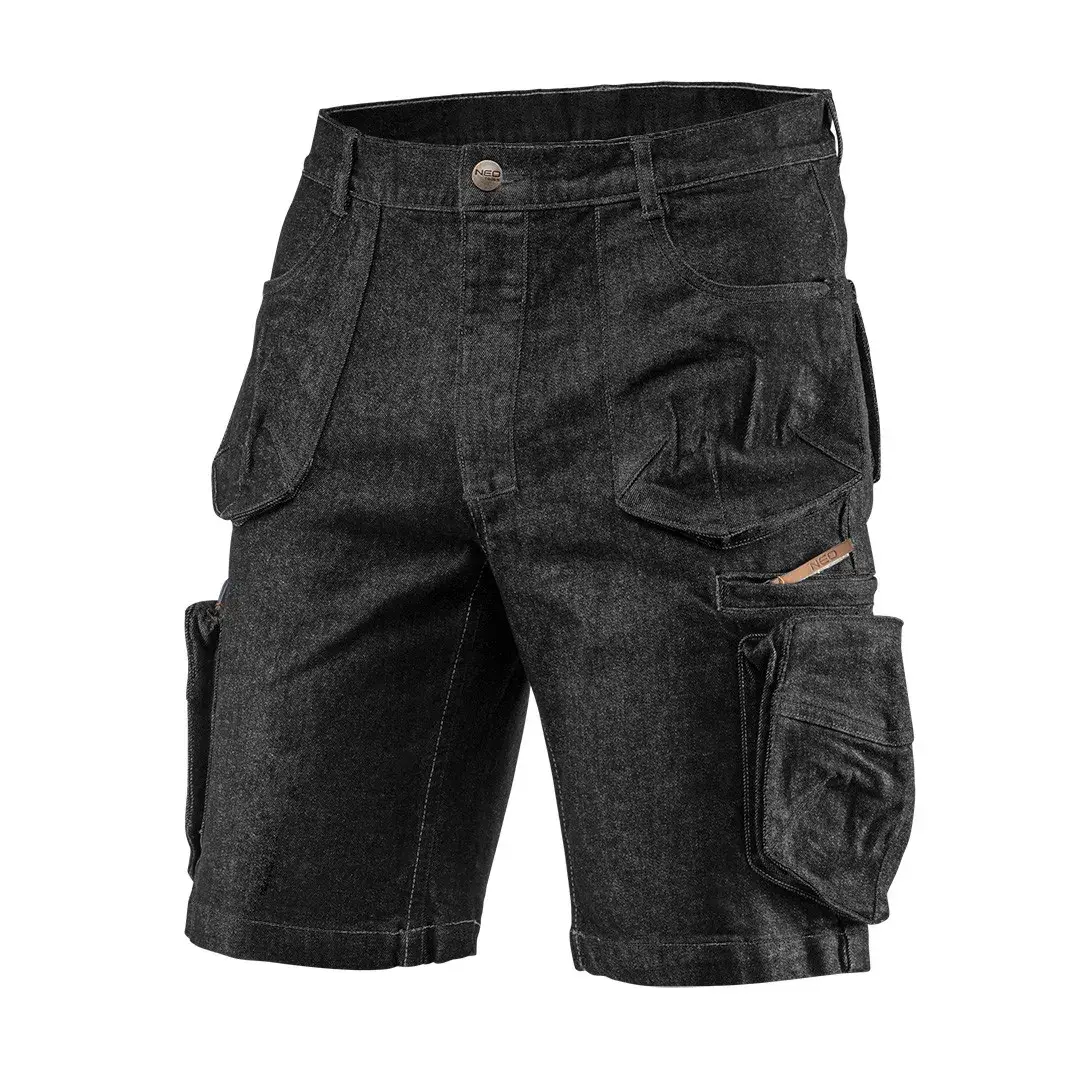 Рабочие джинсовые шорты NEO 81-273 DENIM BLACK L - 348721717