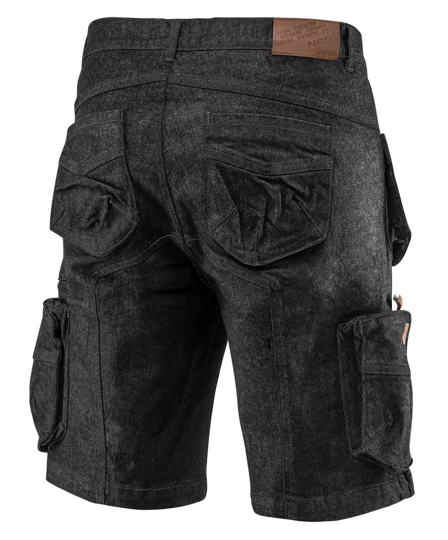 Рабочие джинсовые шорты NEO 81-273 DENIM BLACK L - 348721717