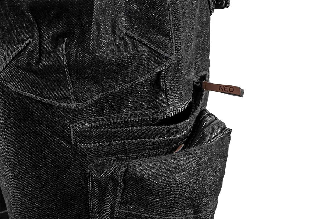 Рабочие джинсовые шорты NEO 81-273 DENIM BLACK L - 348721717