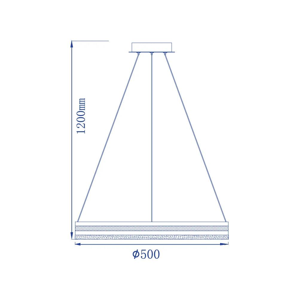 Світлодіодна люстра Feron AL6610 SHINE LEVITATION 50Вт 4000K білий - 364389