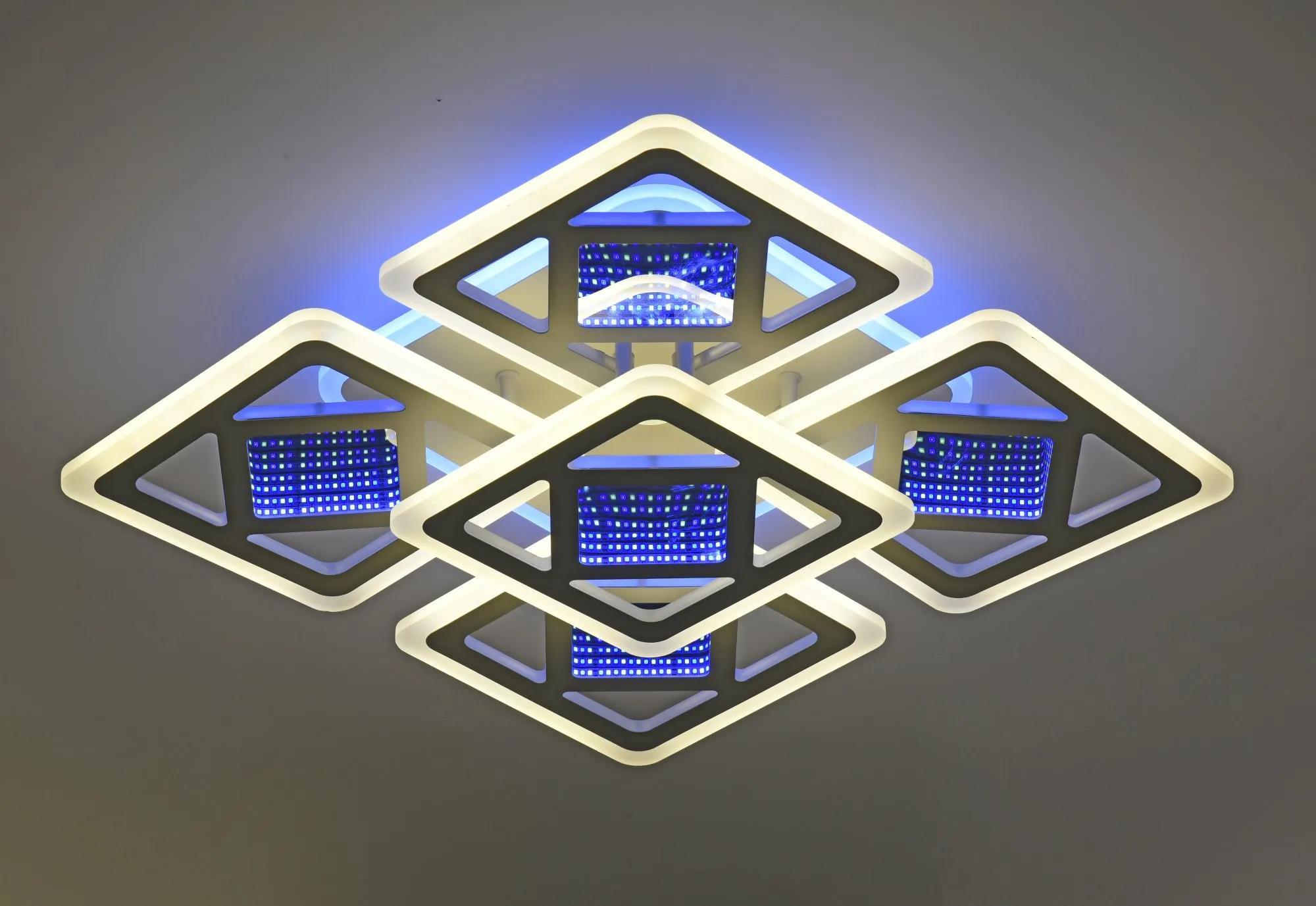 Люстра стельова VALESO 55482/4+1 біла, LED - 366263