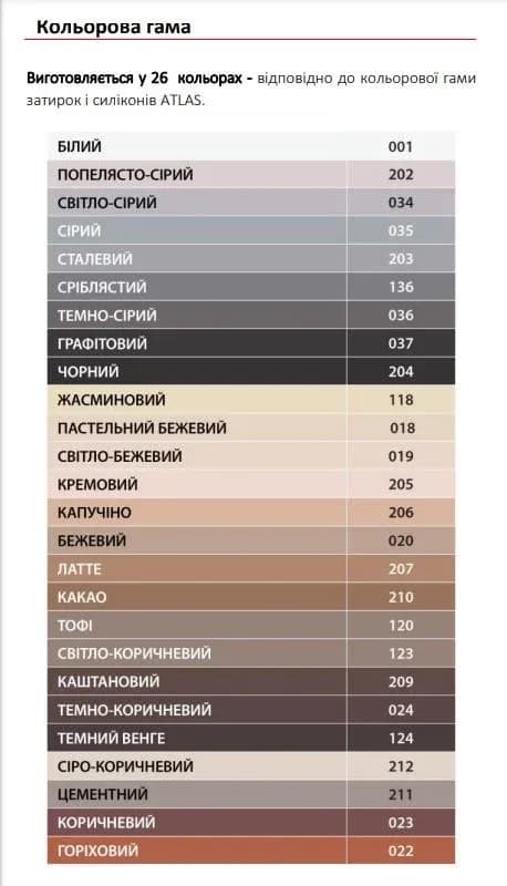 023 Эластичная смесь для швов Atlas (1-7мм) коричневый, 2 кг - 997941831