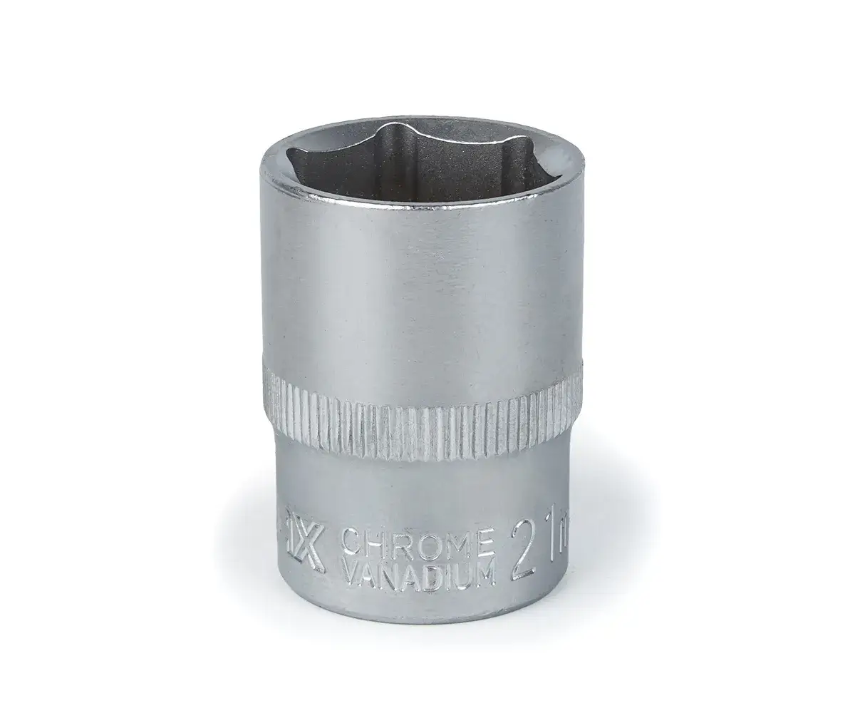 Головка торцевая автомобильная шестигранная 21 мм, 1/2, Polax - 366434