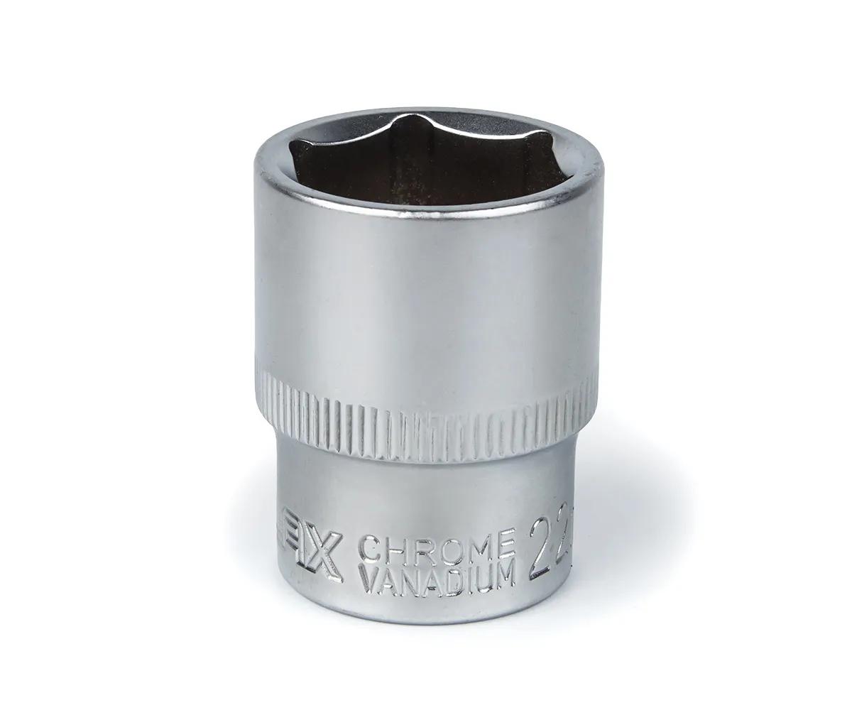 Головка торцева автомобільна шестигранна 22 мм, 1/2", Polax - 366436