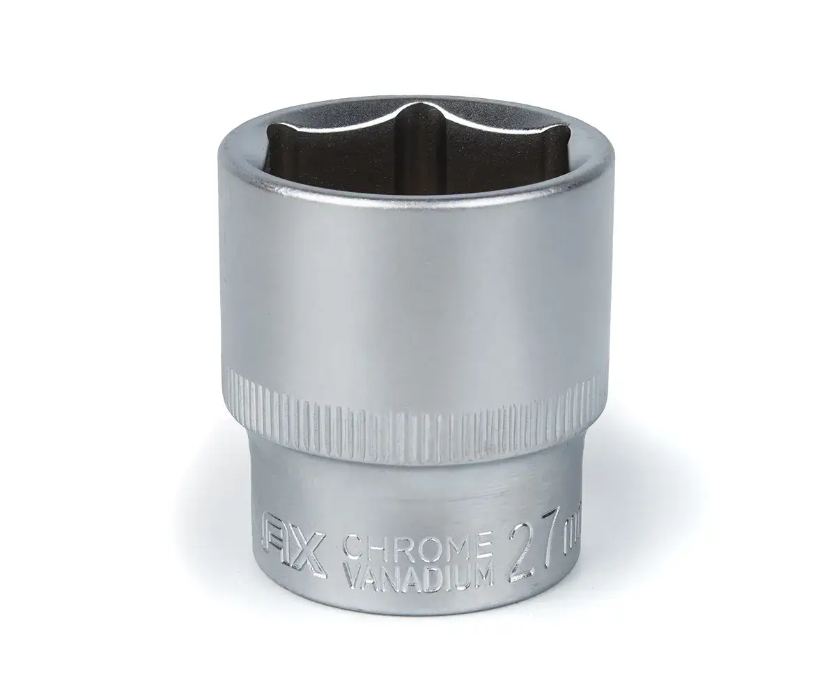 Головка торцева автомобільна шестигранна 27 мм, 1/2", Polax - 366438