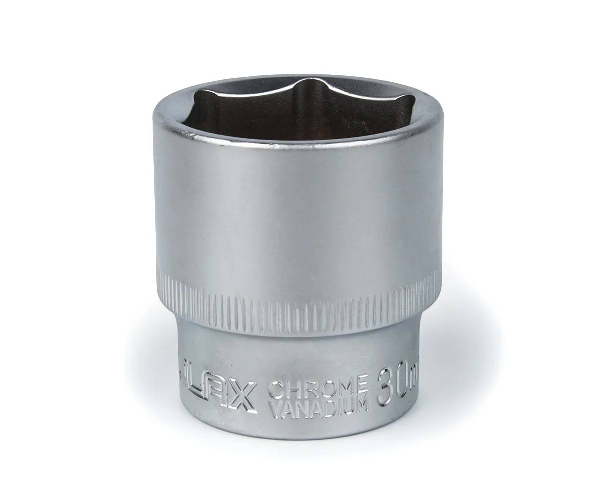 Головка торцева автомобільна шестигранна 30 мм, 1/2", Polax - 366440