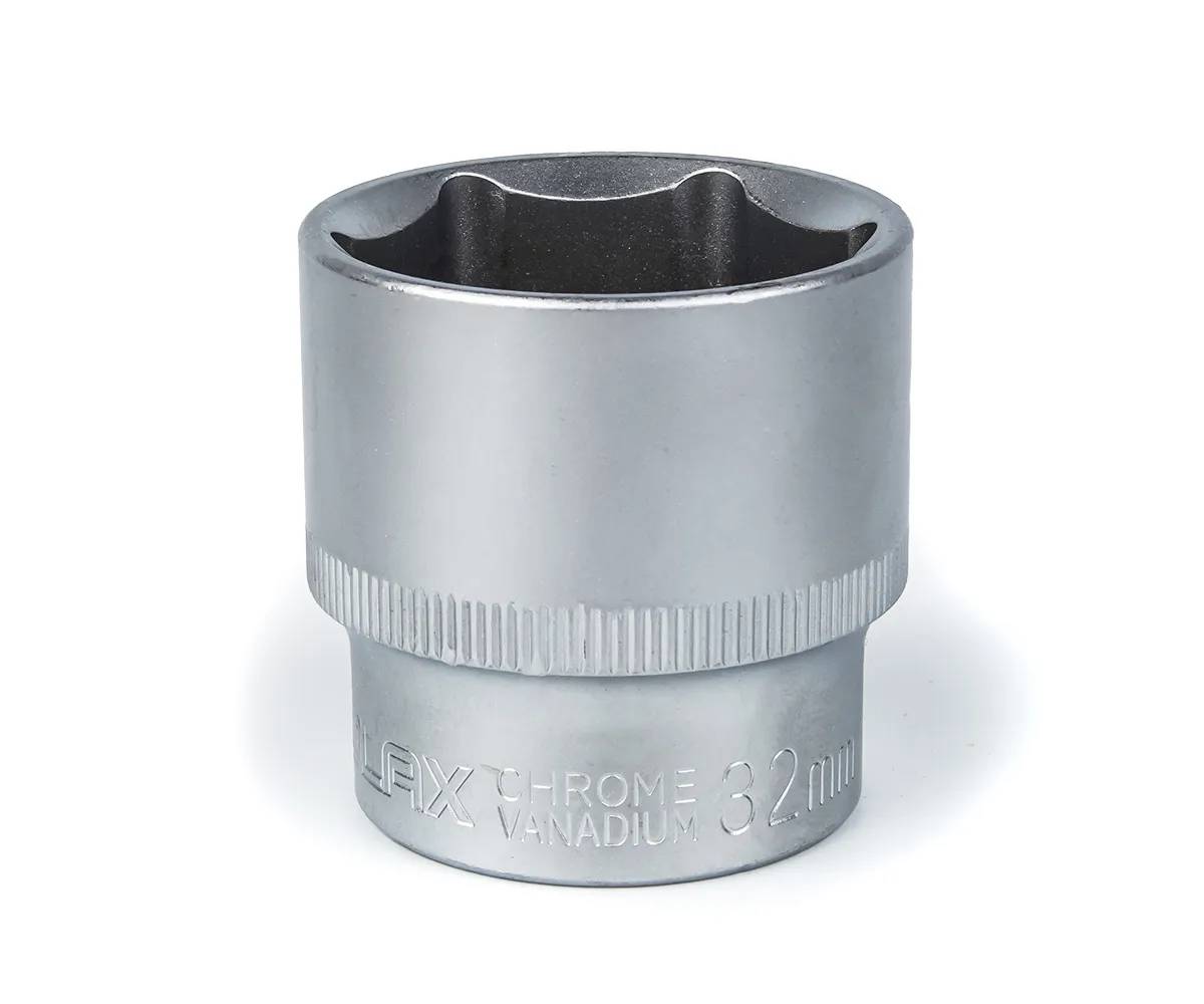 Головка торцевая автомобильная шестигранная 32 мм, 1/2, Polax - 366442