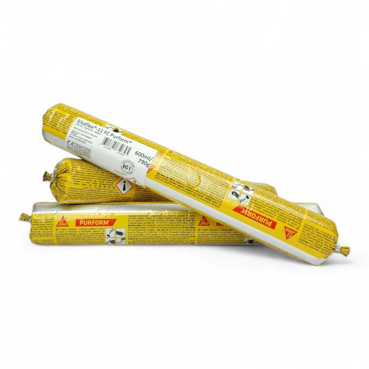 Клей-герметик универсальный Sikaflex-11 FC+ коричневый, унипак 600 мл (280406452) - 280406452