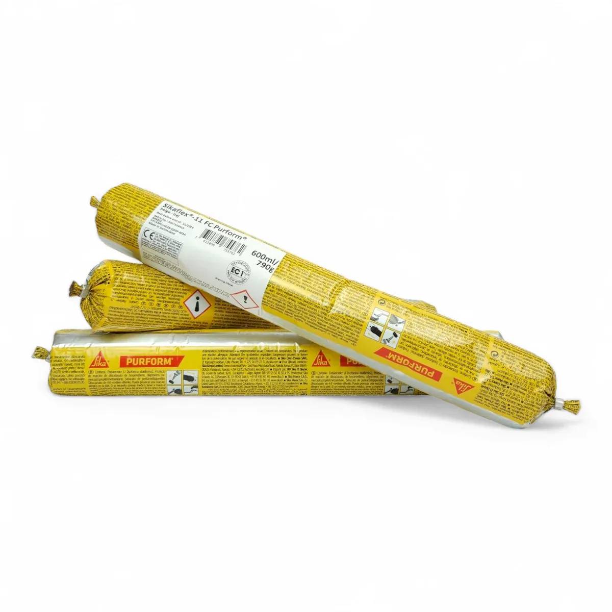 Клей-герметик универсальный Sikaflex-11 FC+ бежевый, унипак 600 мл (434106826) - 375366