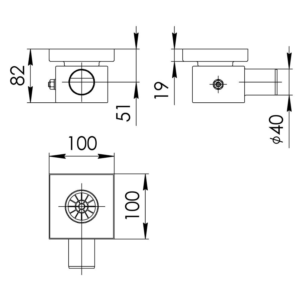 Трап Laris Piano 100 х 100 - 376903