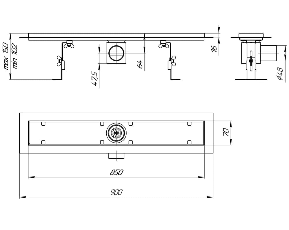 Трап Laris Piano 850 - 376906