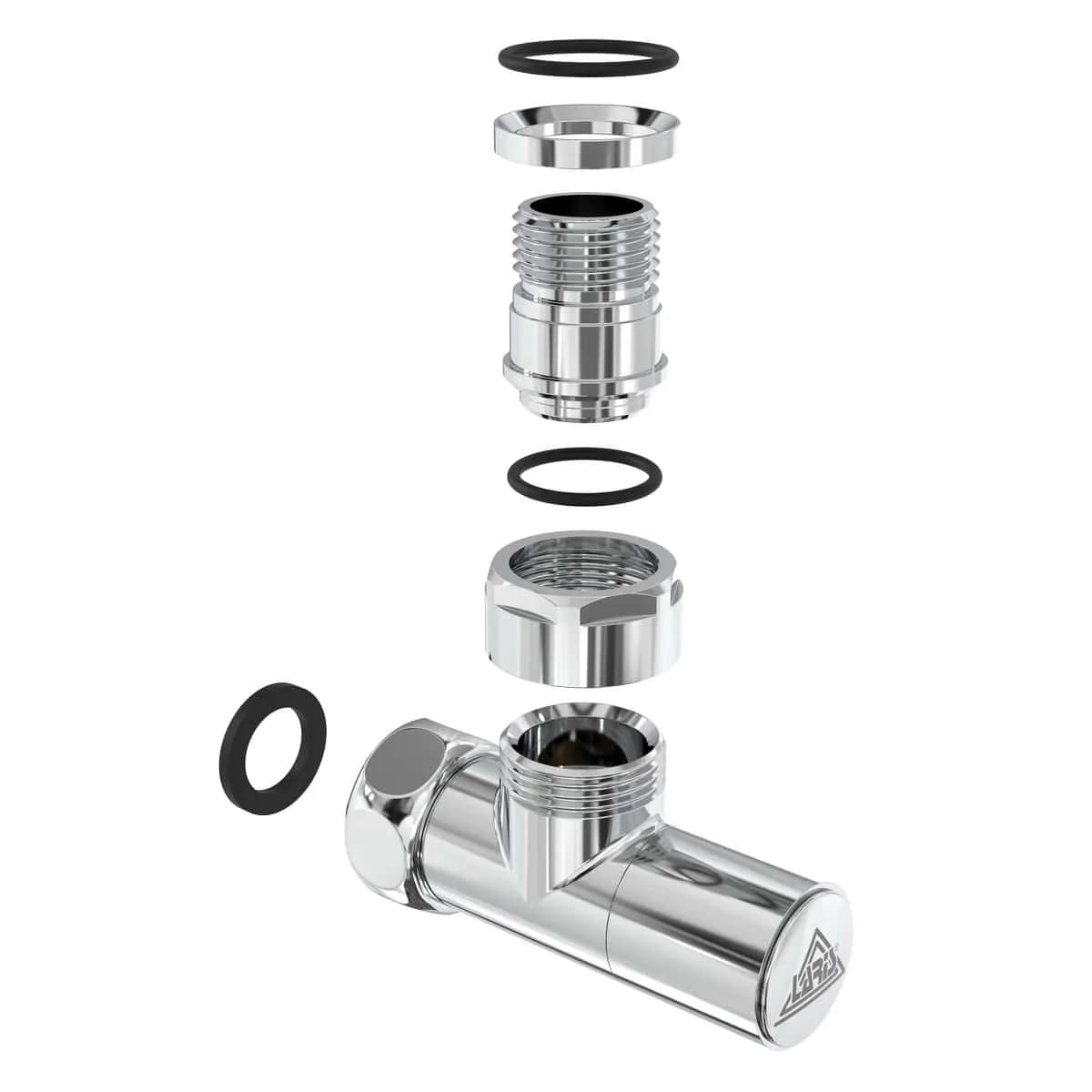 Кран кутовий Laris 1/2" - 3/4" Звичайний Класік (LX-4701) - 686976718