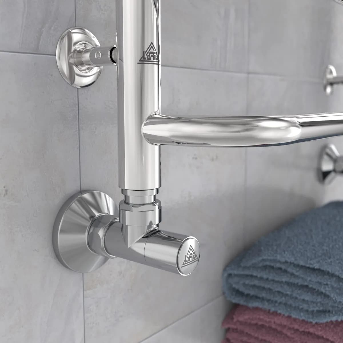 Кран кутовий Laris 1/2" - 3/4" Звичайний Класік (LX-4701) - 686976718